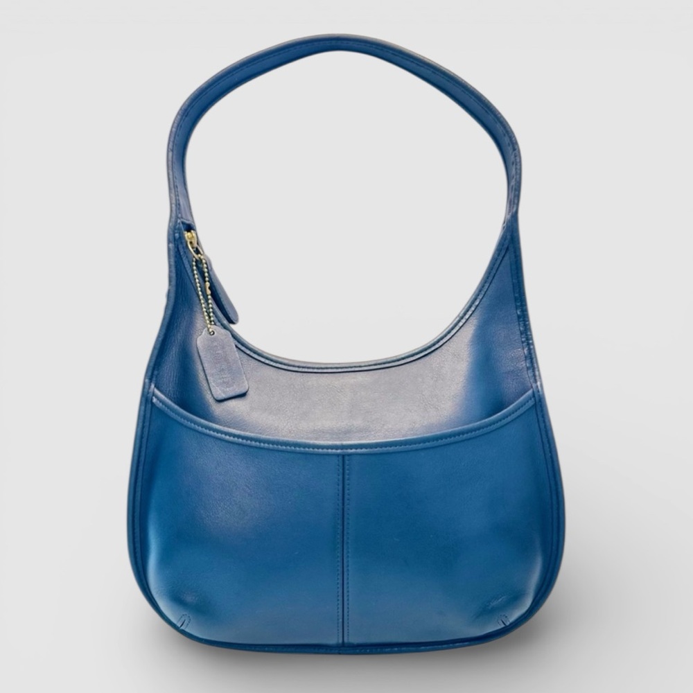 Coach Blue Leather Shoulder Bag